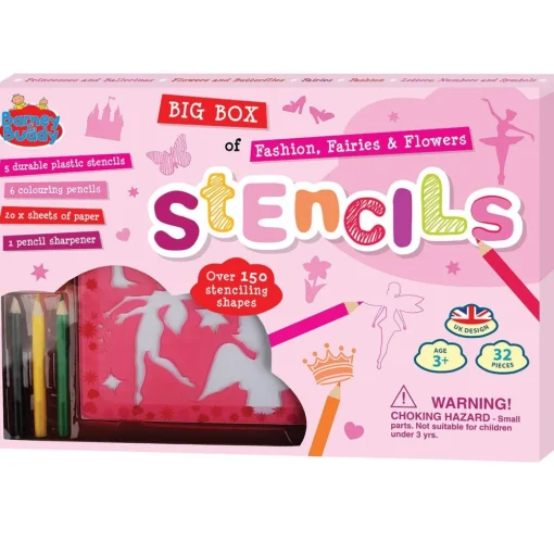 Big Box of Stencils - Fashion, Fairies & Flowers