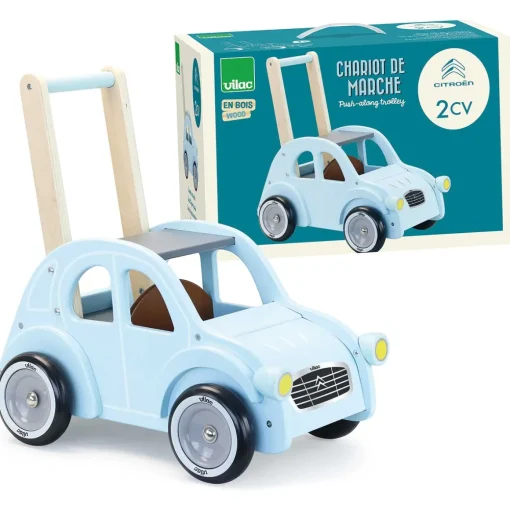 Blue Car Baby Walker
