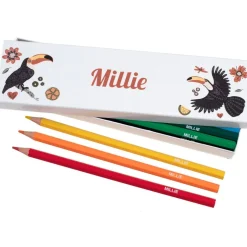 Box of 12 Named Colouring Pencils - Toucans