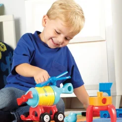 123 Build It - Rocket-Train-Helicopter