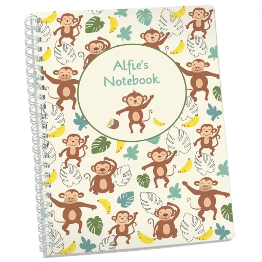 Cheeky Monkey Personalised Notebook
