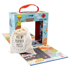 Construction Playbox with Wooden Pieces
