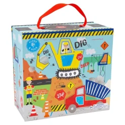 Construction Playbox with Wooden Pieces