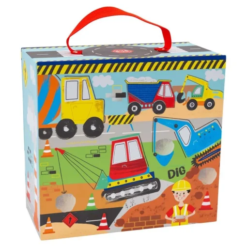 Construction Playbox with Wooden Pieces