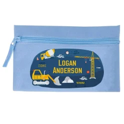 Construction Site Personalised Pencil Case