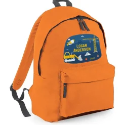 Construction Site Personalised Backpack