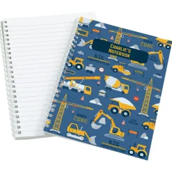 Construction Site Personalised Notebook