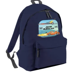 Crazy Cars Personalised Backpack