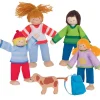 Doll Family & Dog