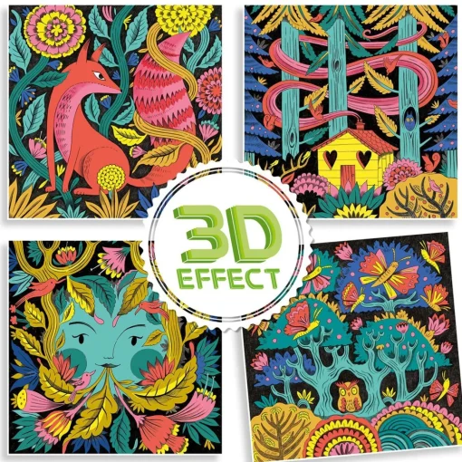 Fantasy Forest 3D Colouring