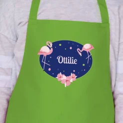 Flamingos Personalised Apron - Age 7-10
