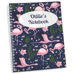 Flamingos Personalised Notebook