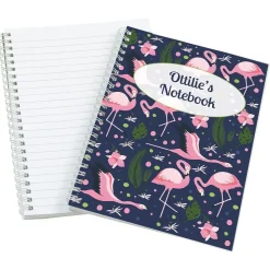 Flamingos Personalised Notebook