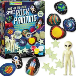Glow in the Dark Space Rock Painting