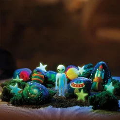 Glow in the Dark Space Rock Painting