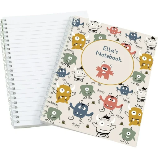 Little Monsters Personalised Notebook