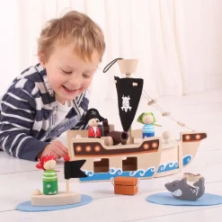 Mini Pirate Ship Playset