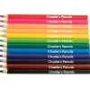 12 Named Chunky Triangular Colouring Pencils