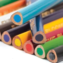 12 Named Chunky Triangular Colouring Pencils