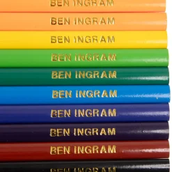 12 Named Chunky Triangular Colouring Pencils