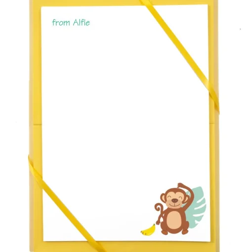 Named Notepaper - Cheeky Monkey
