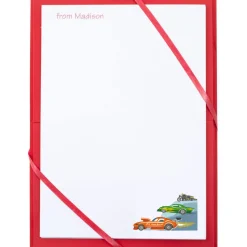 Named Notepaper - Crazy Cars