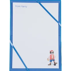 Named Notepaper - Pirate (Blue)