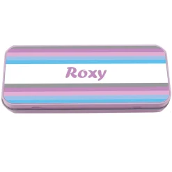 Named Pencil Tin - Pink Stripes