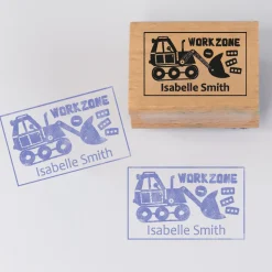 Named Rubber Stamp - Construction Site