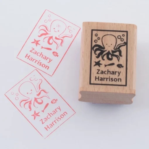 Named Rubber Stamp - Ocean Life