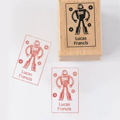 Named Rubber Stamp - Robots