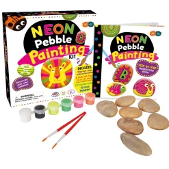 Neon Pebble Painting