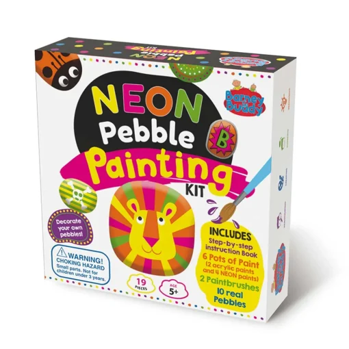 Neon Pebble Painting