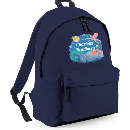 Ocean Life Personalised Backpack