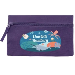 Ocean Life Personalised Pencil Case