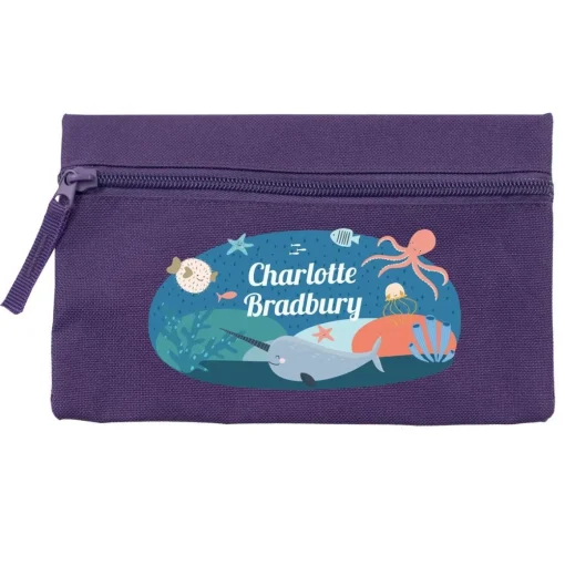 Ocean Life Personalised Pencil Case