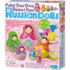 Paint Own Russian Doll Trinket Boxes