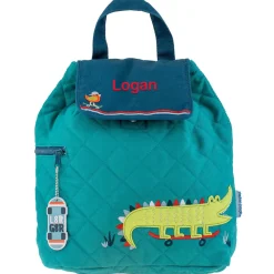 Personalised Alligator Quilted Backpack