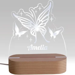 Personalised Butterflies LED Light
