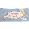 Personalised Canvas Pencil Case - Rainbow Unicorn