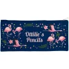 Personalised Canvas Pencil Case - Flamingos