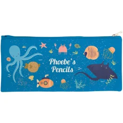Personalised Canvas Pencil Case - Ocean Life