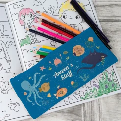 Personalised Canvas Pencil Case - Ocean Life