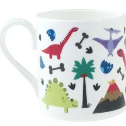 Personalised China Mug - Dinosaurs & Volcanoes