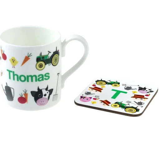 Personalised China Mug - Farmyard