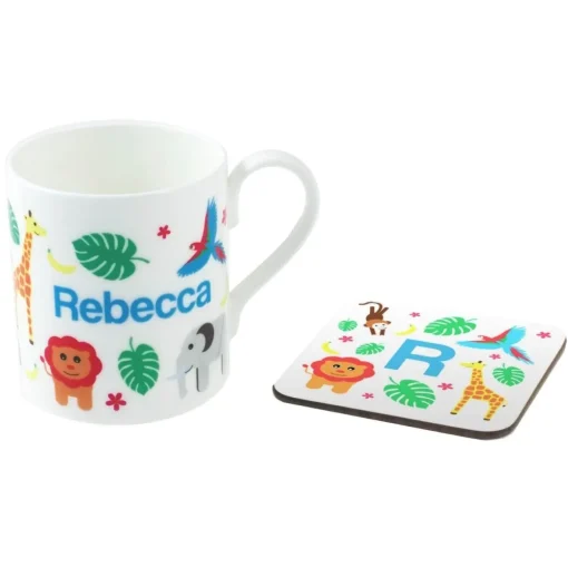 Personalised China Mug - Jungle Animals