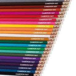 24 Personalised Colouring Pencils