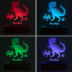 Personalised Dinosaur LED Light