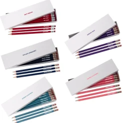 Personalised HB Pencils in White Box