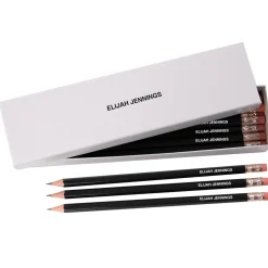 Personalised HB Pencils in White Box
